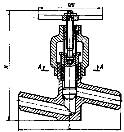 КЛАПАН ЗАПОРНЫЙ PN 6,3